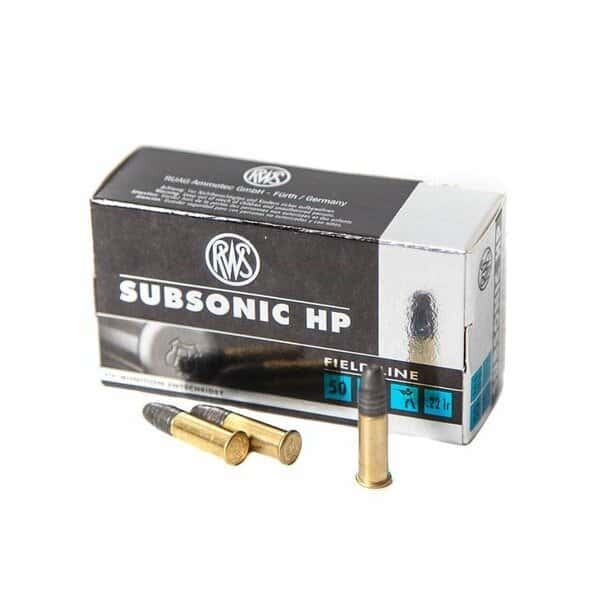 Патрон RUAG RWS Subsonic HP .22 LR куля LHP 40 гр (2.6г) 50шт купити у